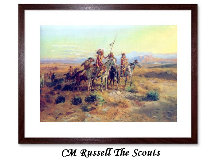 CM Russell The Scouts Framed Print